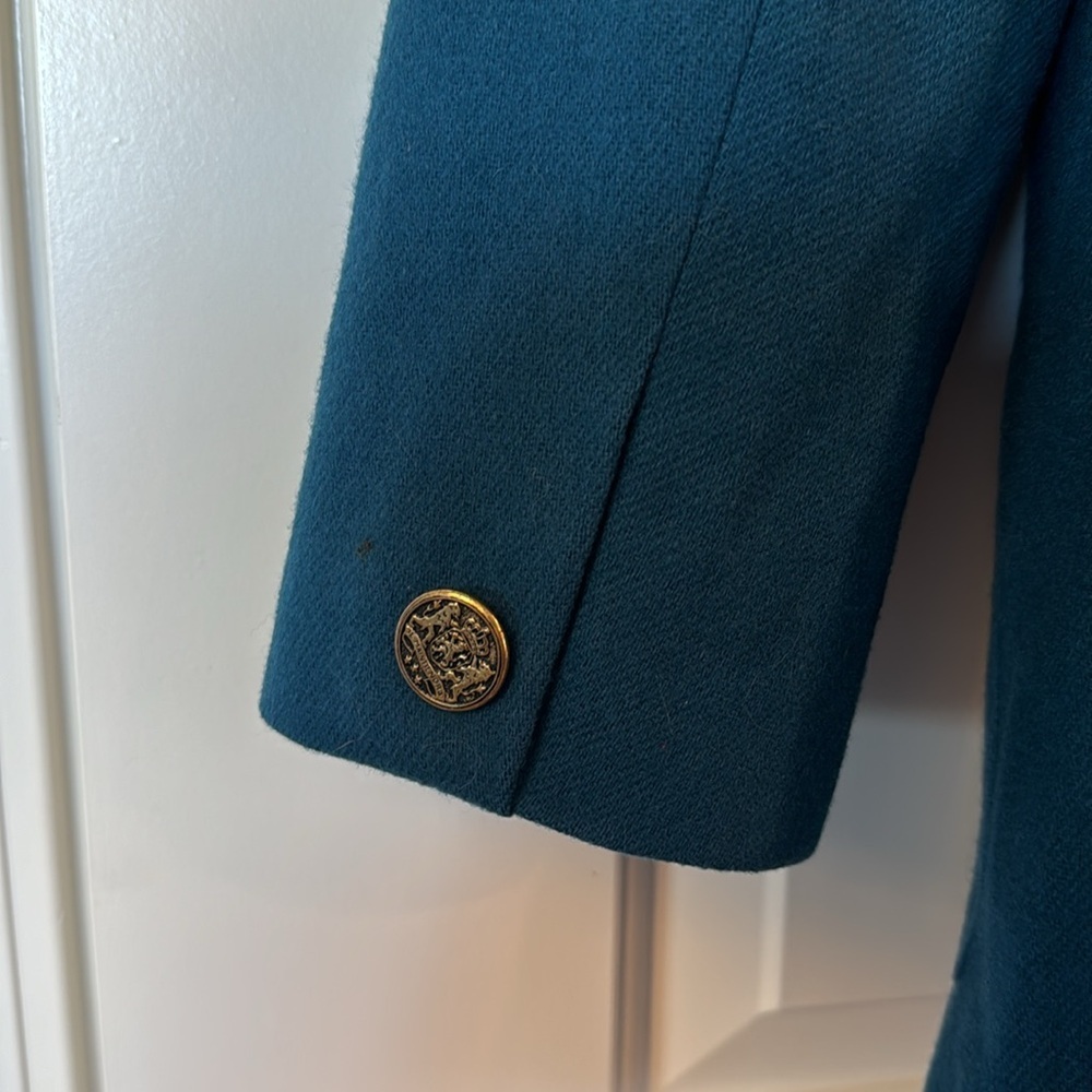 VTG Norton McNaughton Size 8 dark teal Blazer - Picture 7 of 9